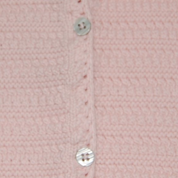 Lullaby Club Girls Infant 9M, Blush Pink, Cotton, Button Down Knit Cardigan - Picture 3 of 8